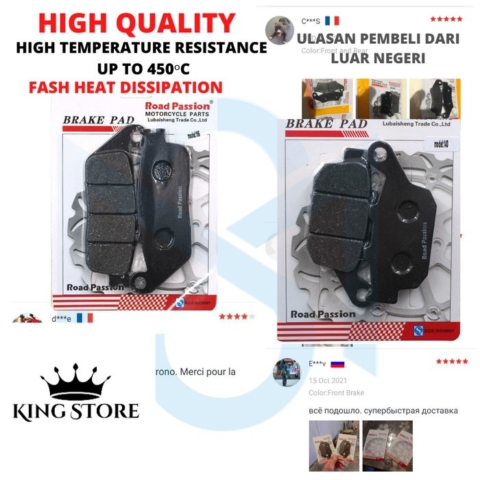 Kampas Rem HONDA CB 500X CBR 500 CB 500F Rebel 500 High Quality