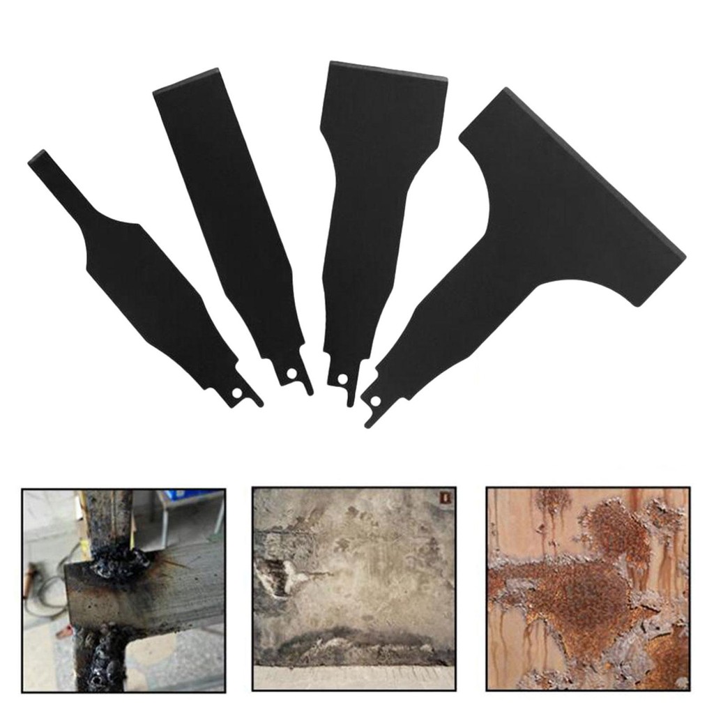 4Pcs Reciprocating Saw Scraper Blade Tile Cleaning Tools Scraping Tools Metal Reciprocating Saw Spat