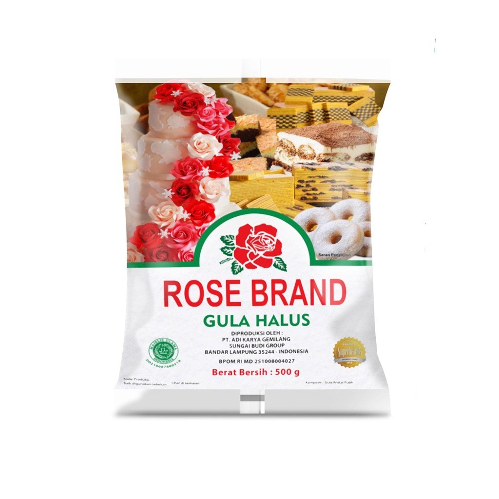 

✨ TOMOTOSTORE ✨ ROSE BRAND Gula Halus 500 Gram / 500 gr