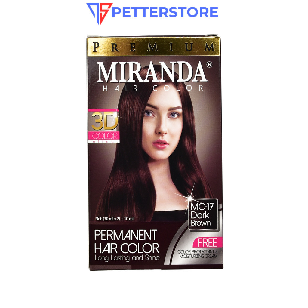 MIRANDA HAIR COLOR 17 DARK BROWN 30 ML
