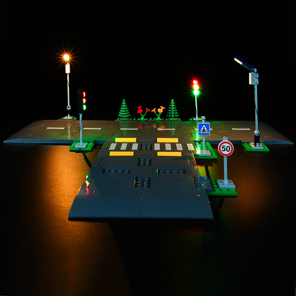 Led Light Kit Building Blocks City Road Plates For LEGO 60304 (Only Light Kit Included)