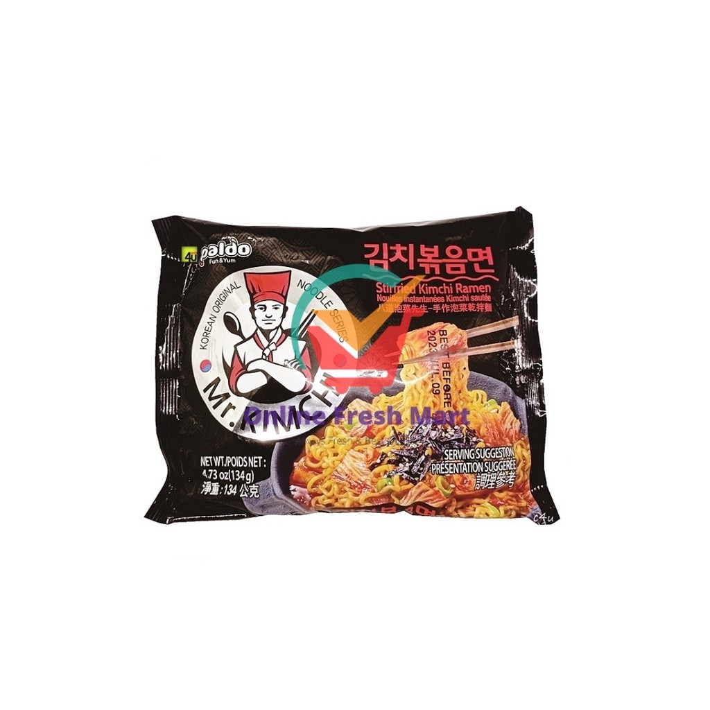 

Paldo Mr Kimchi Stir Fried Ramen Mie Instan Korea Goreng - Korean Noodle Ramyun 134g - Online Fresh Mart Denpasar