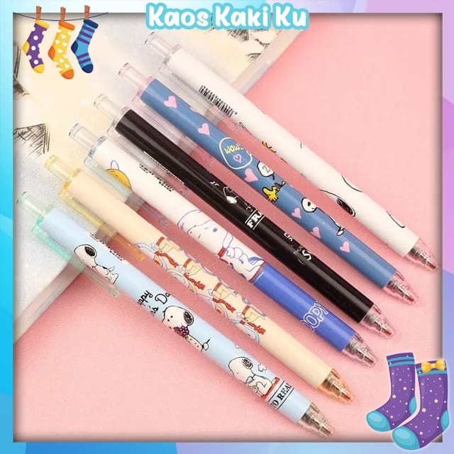 

Pulpen Gel Motif Snoopy Pulpen Pelajar Dan Kantor Pena Lucu Puppy Snoopy Press Gel Pen