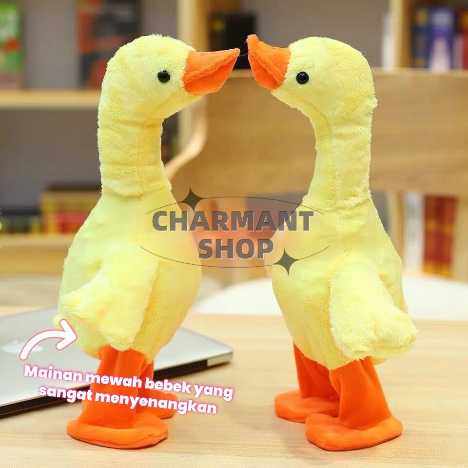 【CHARMANT】Mainan mewah bebek lucu, bebek musikal, bebek menari, bebek goyang, bebek berbicara