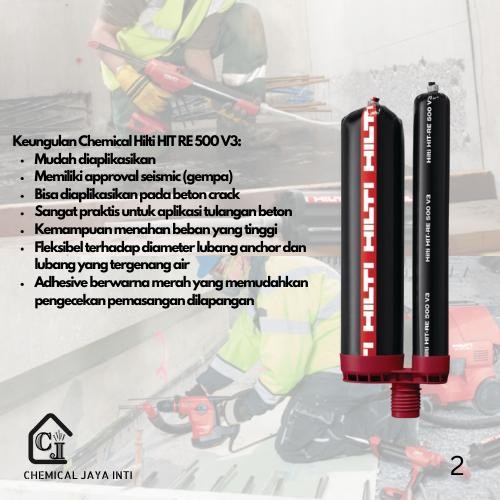 CHEMICAL ANCHOR HIT-RE 500 V3/500 ML LEM BETON LEM HILTI