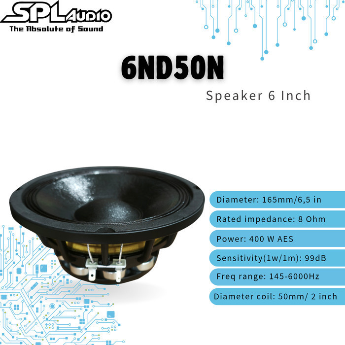 SPL Audio Neodymium Speaker 6,5 Inch 6ND50N