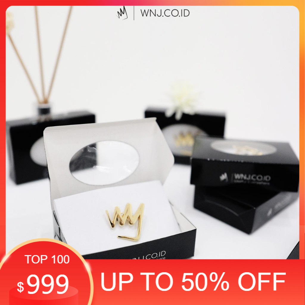Brooch Premium By Wnj.Id Exclusive Pin Bros Jilbab Mewah Huruf Aksesoris Hijab