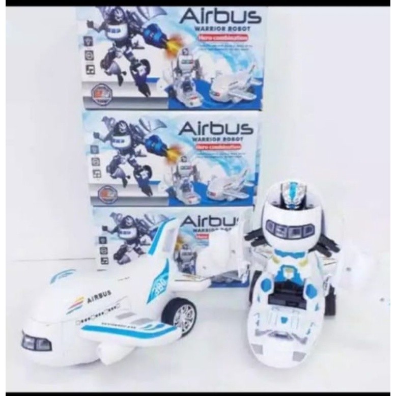 JAMIN MURAH Mainan Anak Pesawat Airbus Bisa Berubah Jadi Robot(BISA LANGSUNG ORDER)