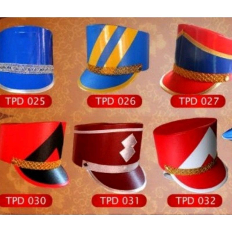 TOPI DRUMBAND MARCHINGBAND GROSIR KODIAN (ISI 20) Murah