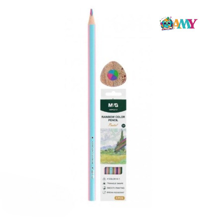 

(1 PAK ISI 6 PCS) M&G COLOUR PENCIL COLOURFUL AWPQ2121/PENCIL 4WARNA AMY STASIONARY