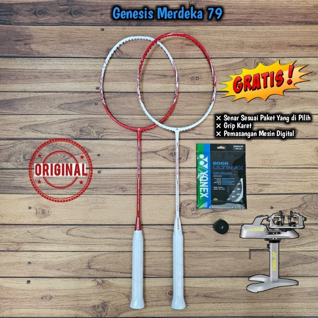 Raket badminton HQ HIQUA HI-QUA GENESIS MERDEKA 5U FULL CARBON / RAKET HIQUA GENESIS EDISI HUT KEMER