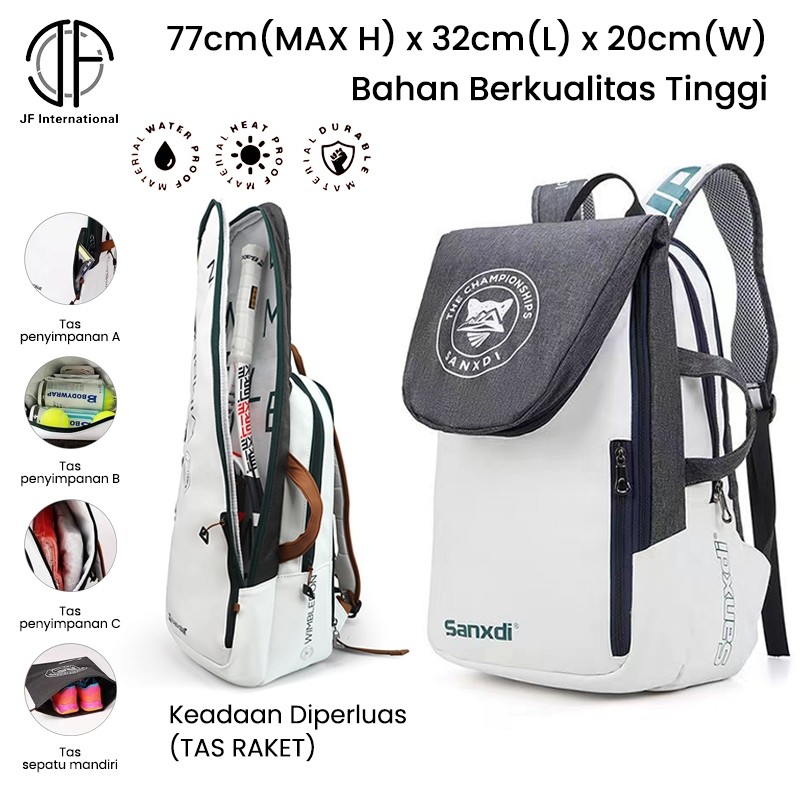 Backpack Bulutangkis Badminton Tennis / Ransel Raket Multifungsi Tas Ransel /Tas Ransel Badminton