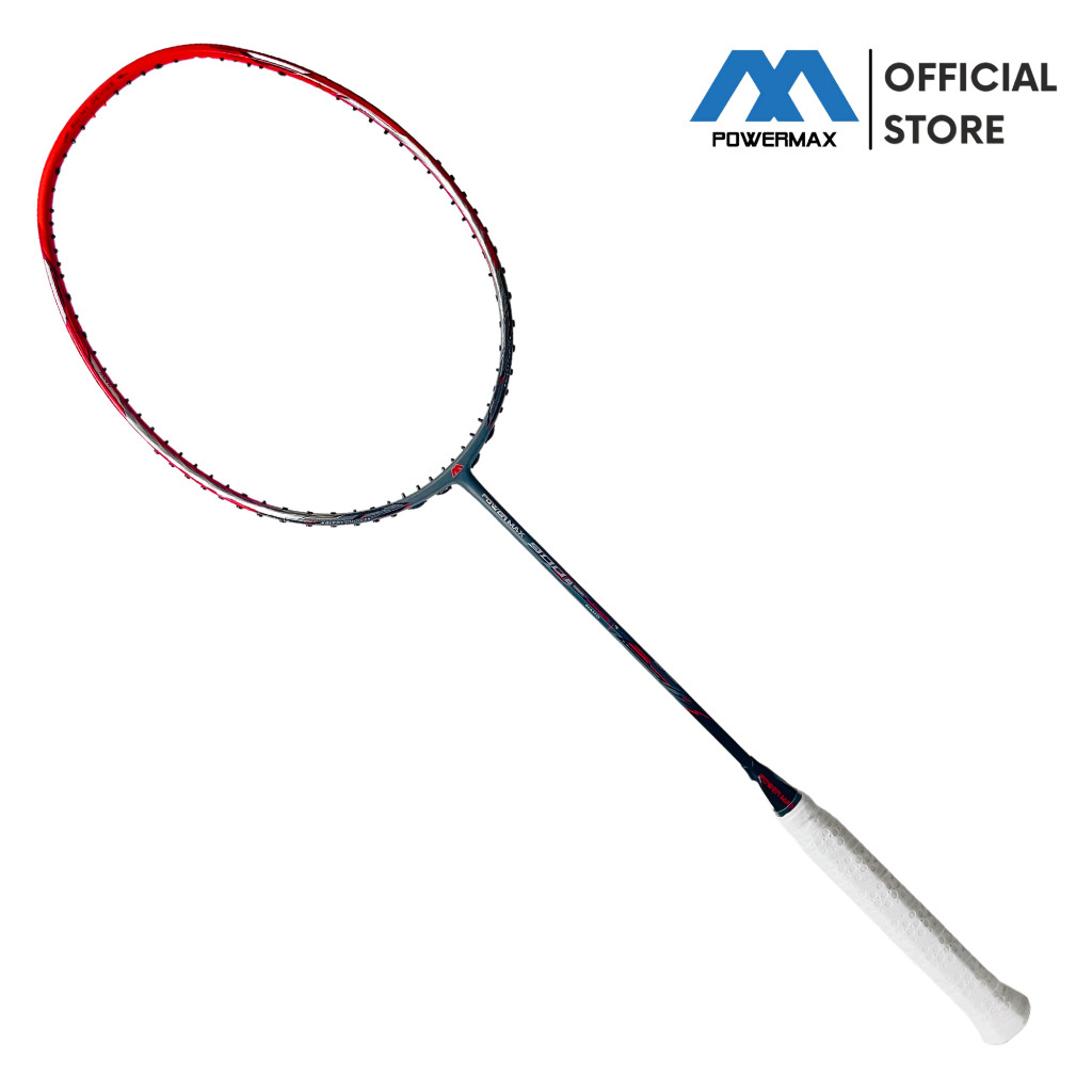 POWER MAX Racket Badminton Powermax 900 Boost 900 Combat 4U 35 Lbs Raket Bulu Tangkis Nano Carbon