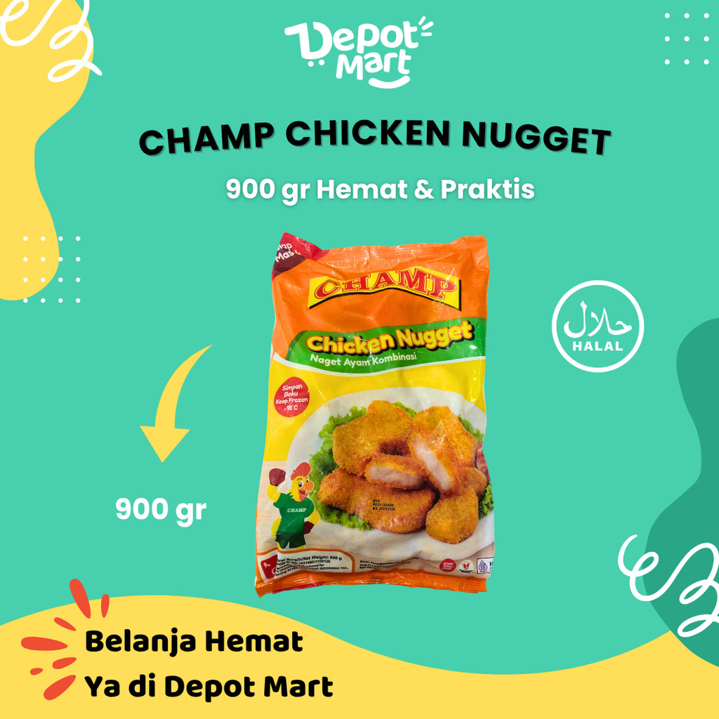 

champ chicken nugget 900gr Depot Mart