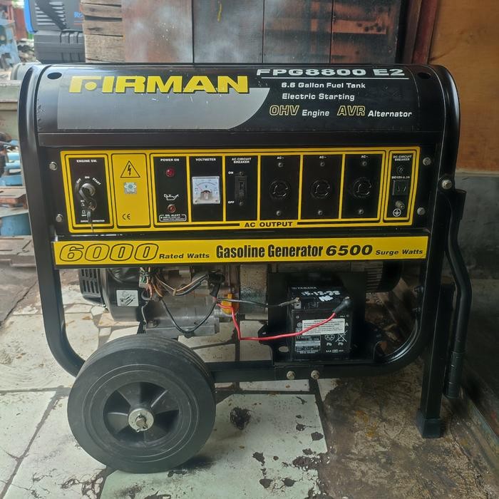 Mesin Genset Firman FPG8800 E2 6500 Watt Starter Original - Tanpa Accu