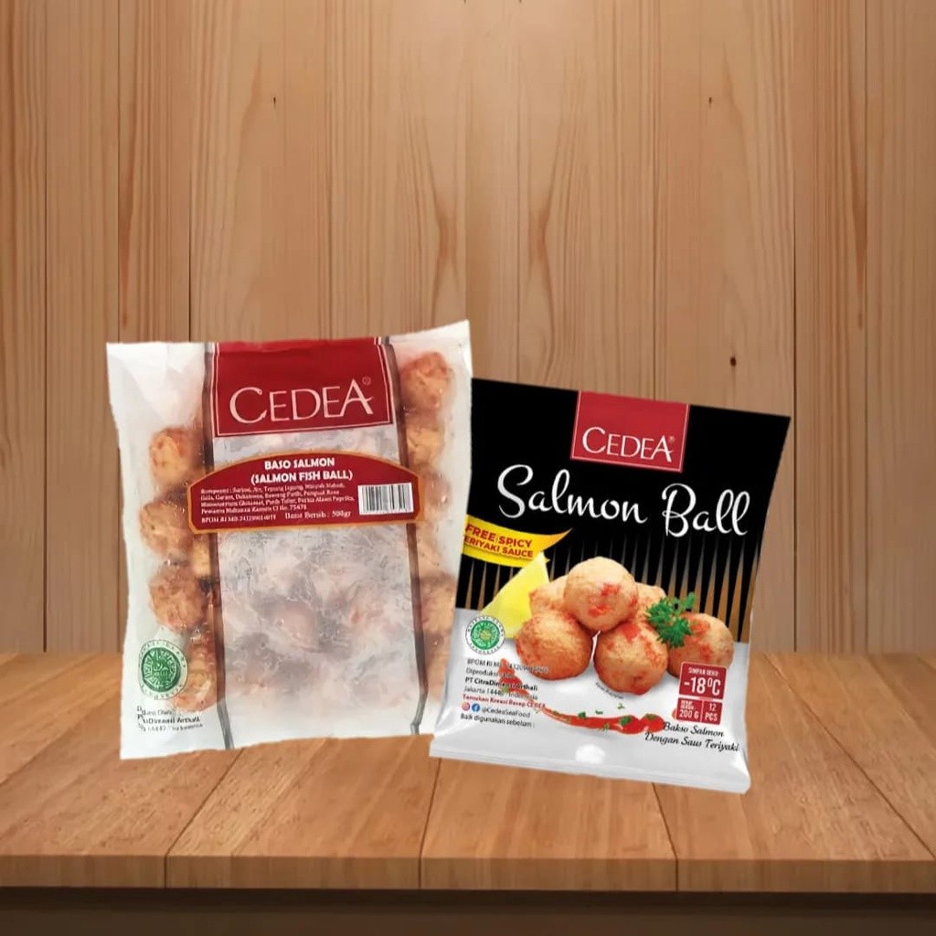

Cedea Bakso Salmon Ball / Fish Ball 200gram / 500gram Frozen Food