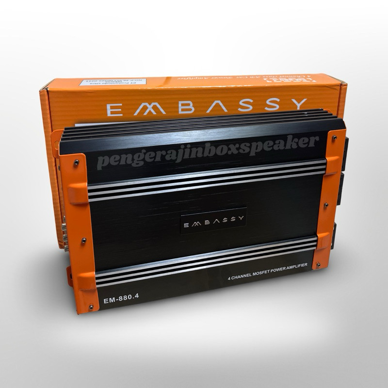 Embassy EA 880 Power amplifier Power 4 Channel Audio Mobil 1200 Watts