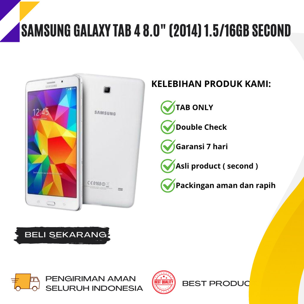 Samsung Galaxy Tab 4 8.0" (2014) 1.5/16GB Second - Twh