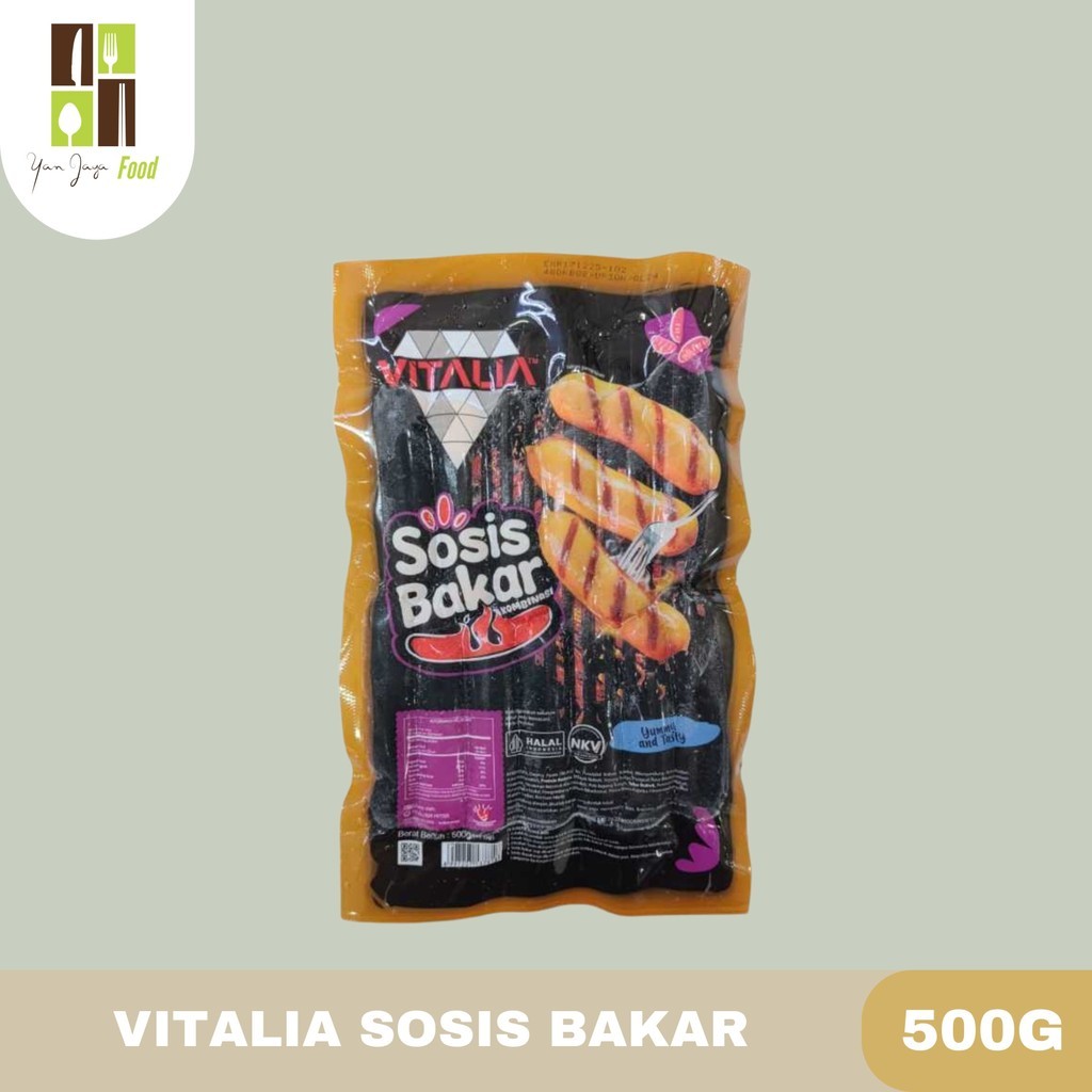 

Vitalia Sosis Bakar / Sosis Sapi Bakar 500g Isi 13 Pcs