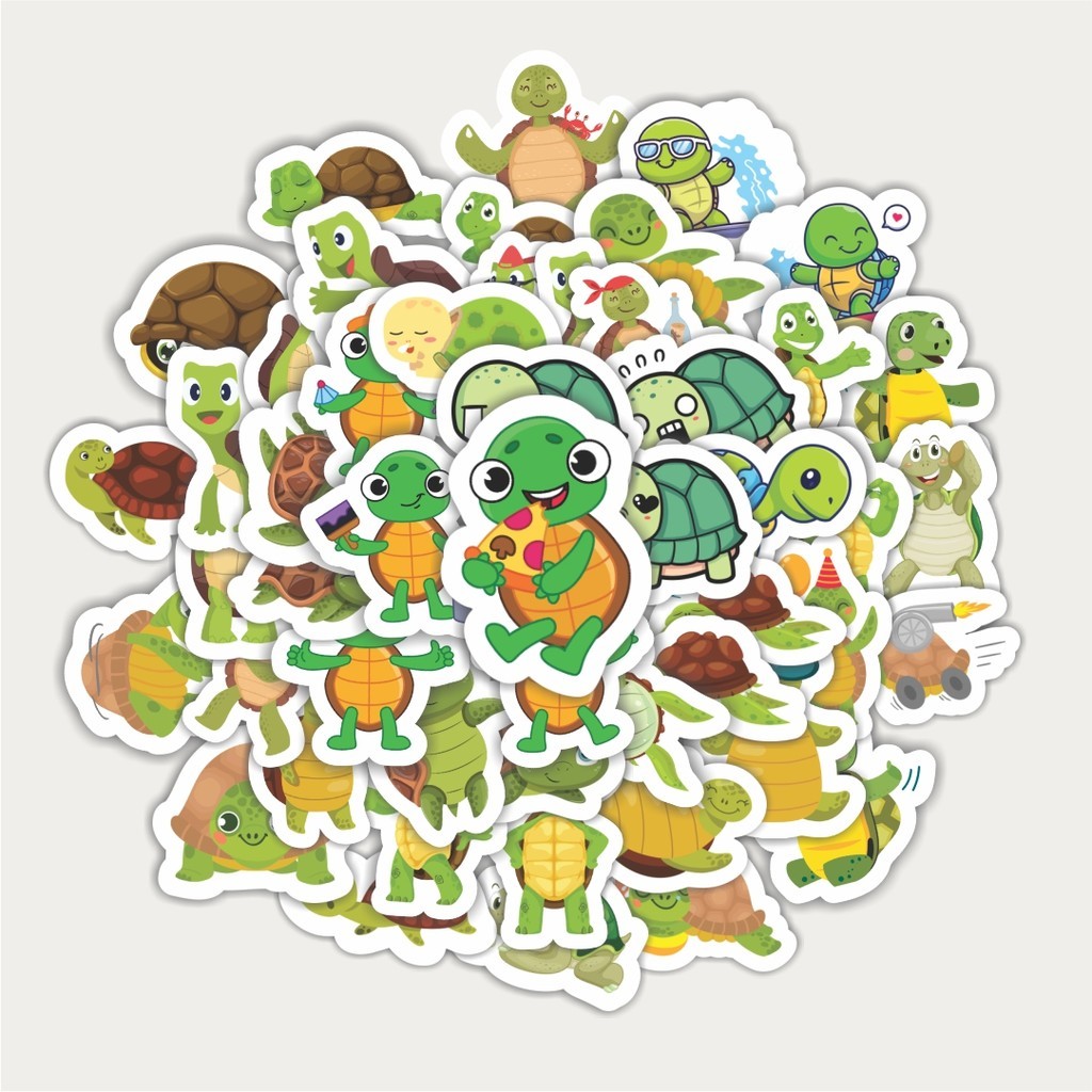 

Sticker Pack Sticker Hewan Kura Kura | Sticker TUMBLR | Stiker LAPTOP KOPER HELM