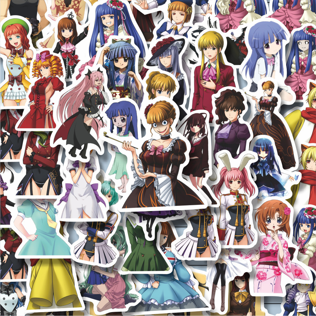 

100PCS Lucu Sticker Anime Umineko No Naku Stiker Aesthetic Stiker Anti Air Stikers Berperekat Waterproof sticker decal buat Motor Helm Buku Journal Koper Casing HP Laptop Botol Minum Hadiah anak