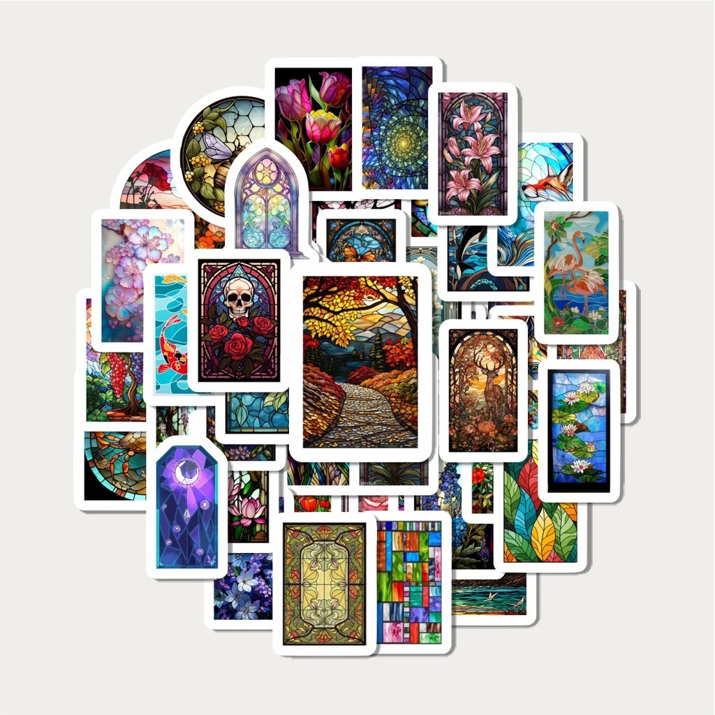 

Sticker Pack Stiker Colorful Glass Art (Seni Kaca Patri Berwarna).| Sticker TUMBLR | Stiker LAPTOP KOPER HELM