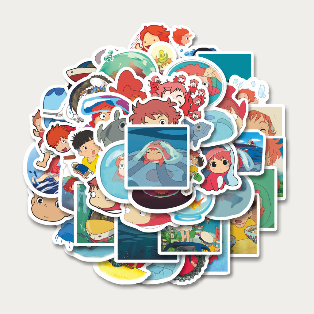 

Sticker Pack Stiker Kartun Ponyo | Sticker TUMBLR | Stiker LAPTOP KOPER HELM