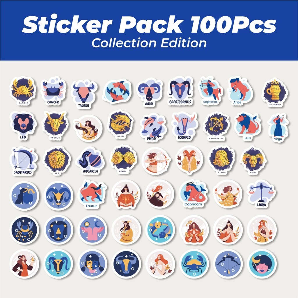 

Hot Stiker Zodiak Konstelasi Lucu Anti Air Stikers Berperekat Waterproof Sticker Decal Buat Motor Helm Buku Journal Koper Casing HP Laptop Botol Minum