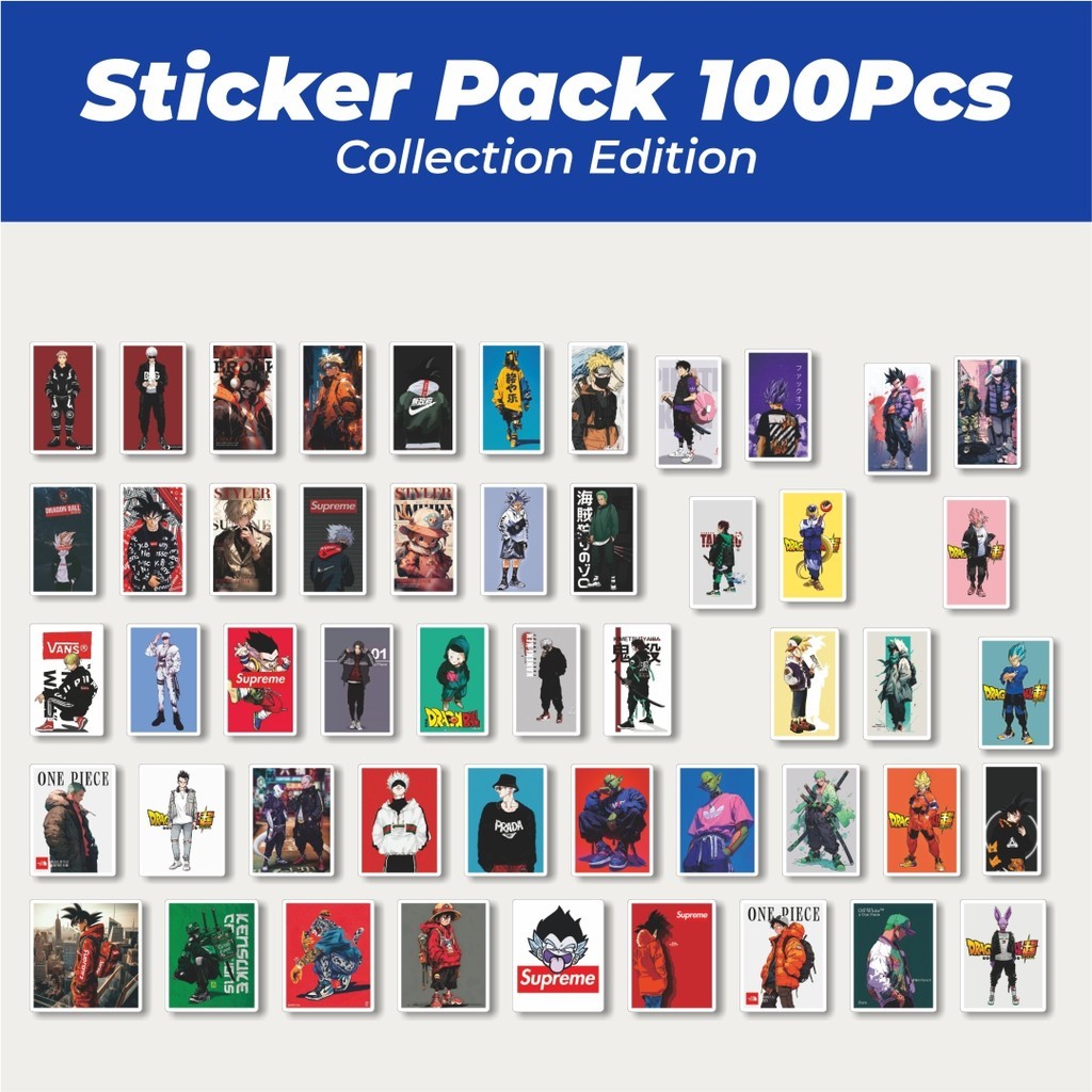 

Hot Stiker Poster Anime Lucu Anti Air Stikers Berperekat Waterproof Sticker Decal Buat Motor Helm Buku Journal Koper Casing HP Laptop Botol Minum
