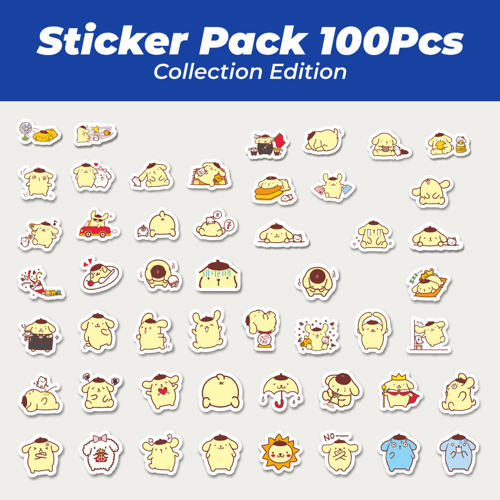 

Hot Stiker Kartun Pompom Purin Versi 2 Lucu Anti Air Stikers Berperekat Waterproof Sticker Decal Buat Motor Helm Buku Journal Koper Casing HP Laptop Botol Minum