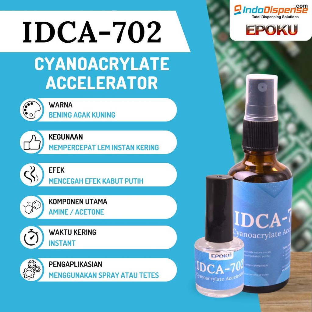 

Akselerator Lem Instan EPOKU IDCA-702 Cyanoacrylate Accelerator Mempercepat Pengeringan Lem Instan