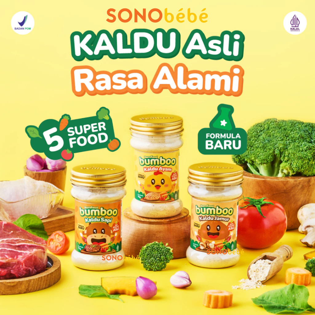 

BUMBOO Kaldu Asli - Kaldu Anak - No MSG - Tanpa Gula & Garam - Bahan Alami - Tambahan Sayur Asli