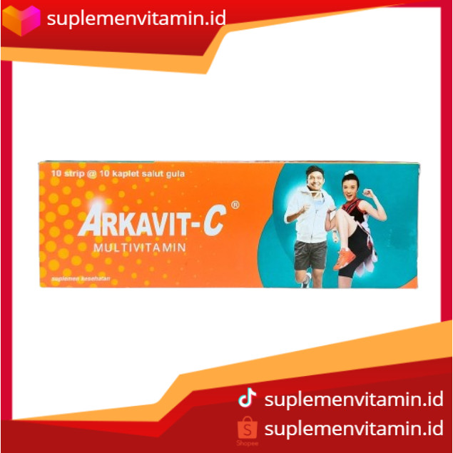 Arkavit C Vitamin B Complex dan Vitamin C 500mg - 100 Tablet