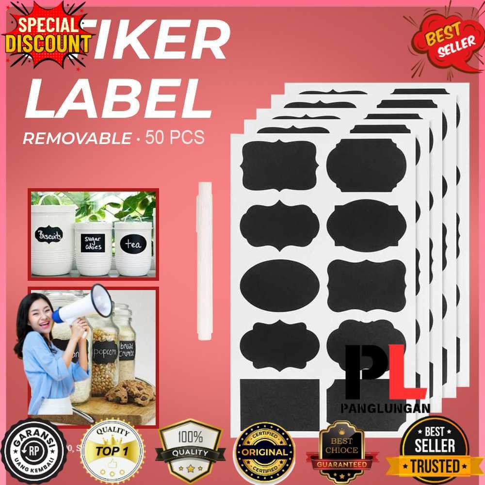 

ALLOYSEED Stiker Label Blackboard Papan Tulis Removable 50 PCS - TH002