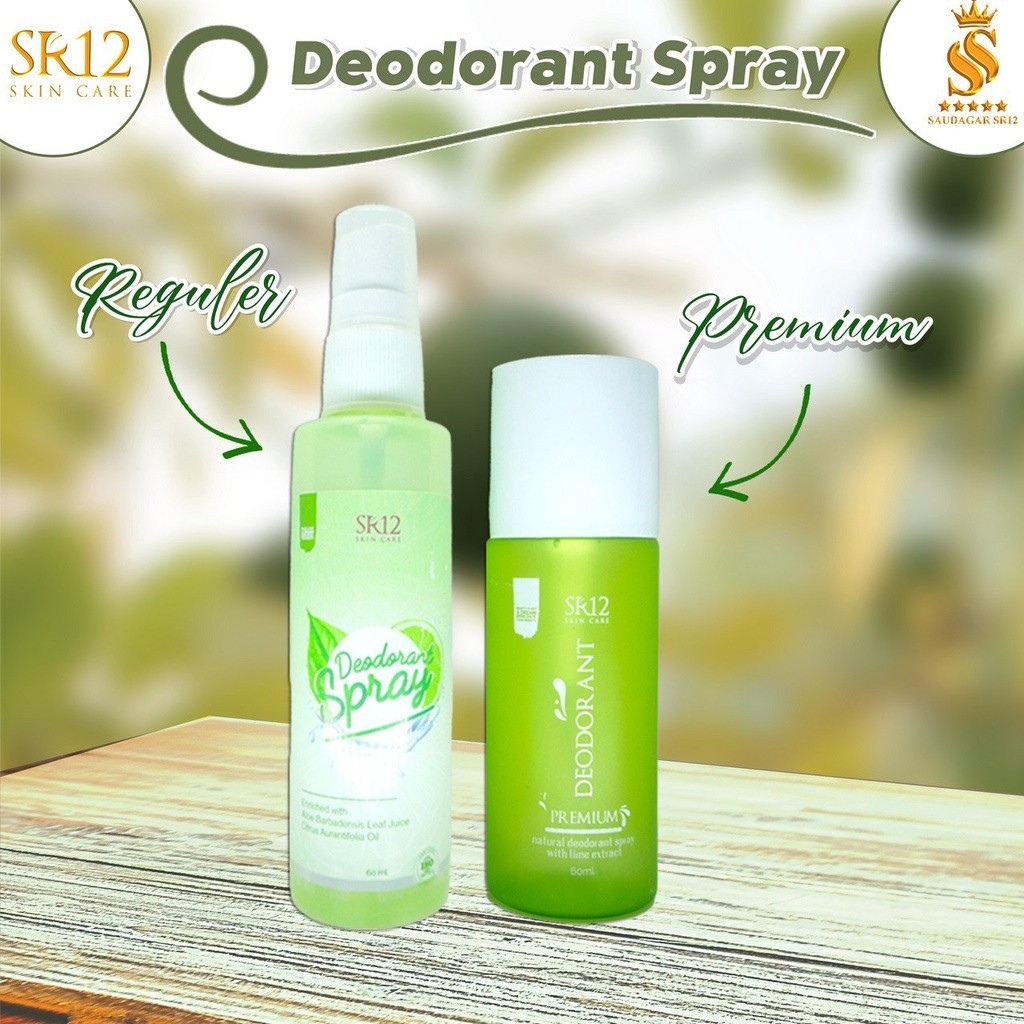 

ASLI 100% DEODORANT SPRAY SR12 AMPUH ATASI BAU BADAN MENCERAHKAN KETIAK