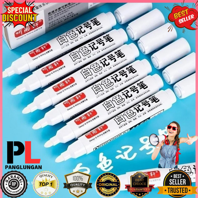 

YIXIAOJIANDA Spidol Ban Permanen Oil Based Waterproof 5mm 5 PCS - 1159