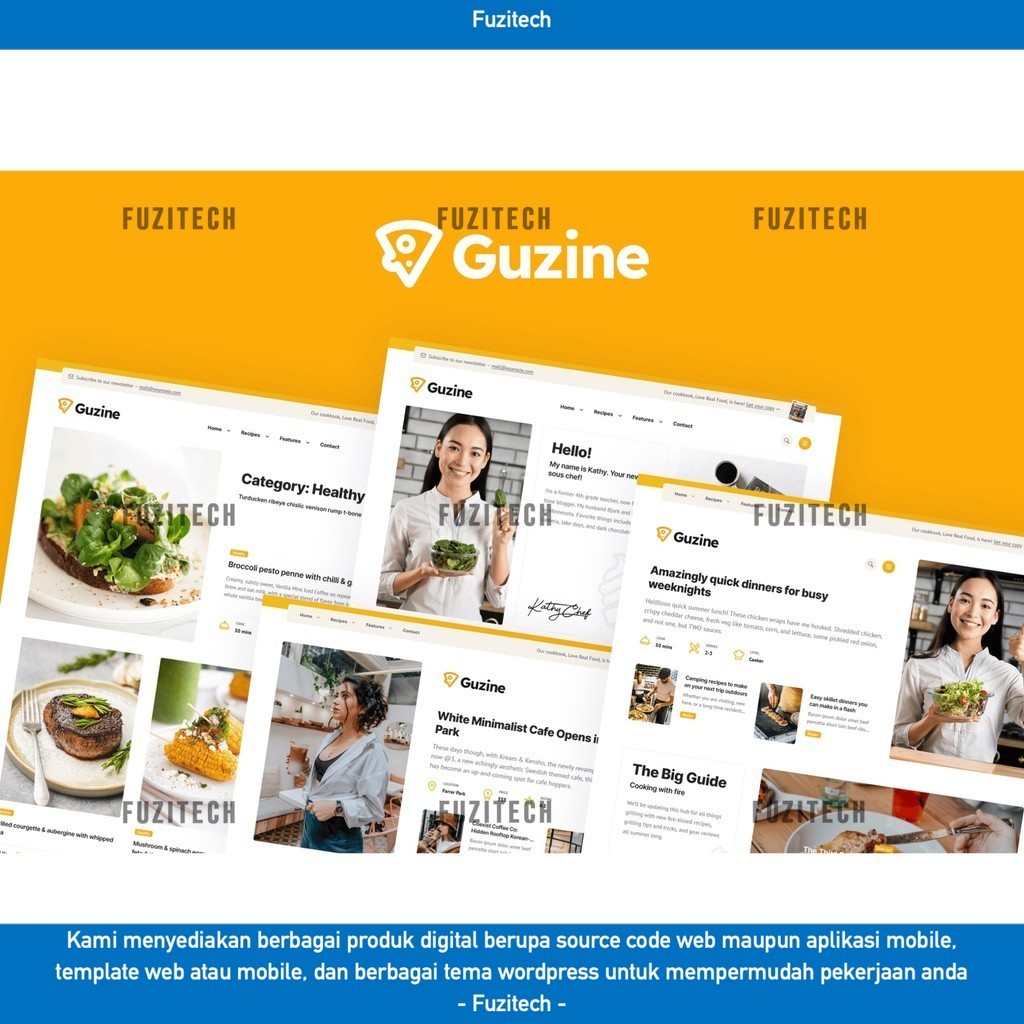 TEMA WORDPRESS GUZINE: ADSENSE READY MAGAZINE   D5989 TEMPLATE WEB BY FUZITECH ORIGINAL