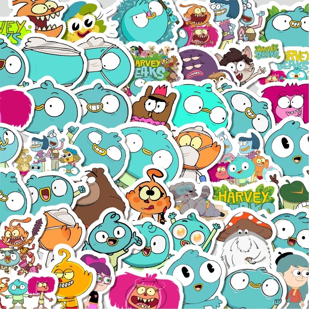 

Stiker Cutting Pack Stiker Kartun Harvey Beaks Isi 100Pcs Series Aesthetic Lucu Keren Untuk Koper Bahan Vynil