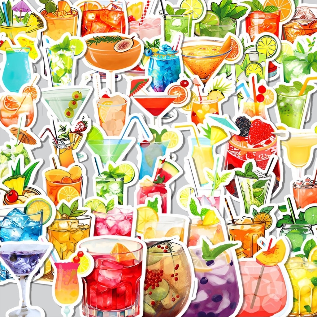 

Stiker Cutting Pack Stiker Minuman Dingin Isi 100Pcs Series Aesthetic Lucu Keren Untuk Koper Bahan Vynil