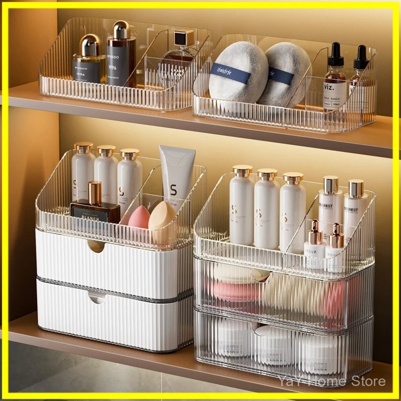 Rak Kosmetik Acrylic / Rak Penyimpanan Kosmetik / Rak Organizer Acrylic Besar / Rak Acrylic Makeup /