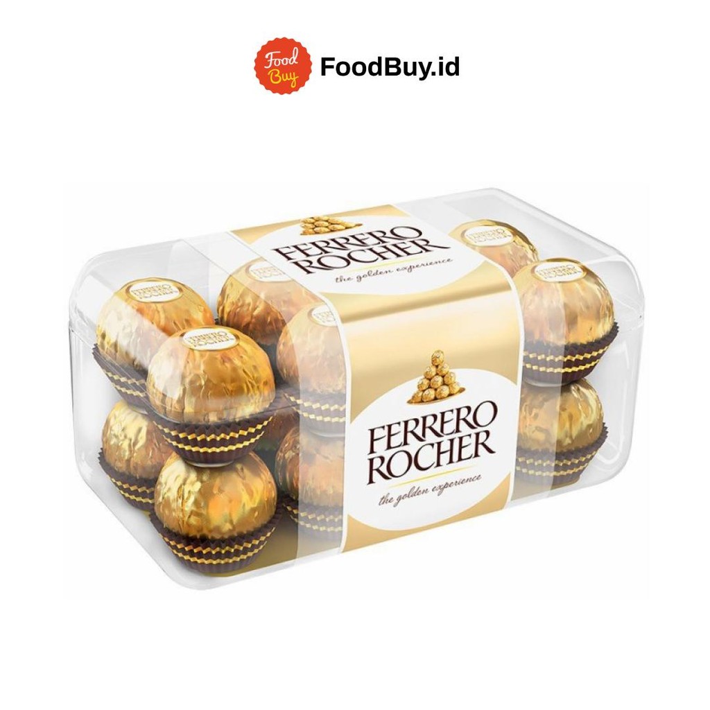 

Ferrero Rocher Cokelat Susu dengan Kacang Hazel 1 box isi 16 pcs 200 g