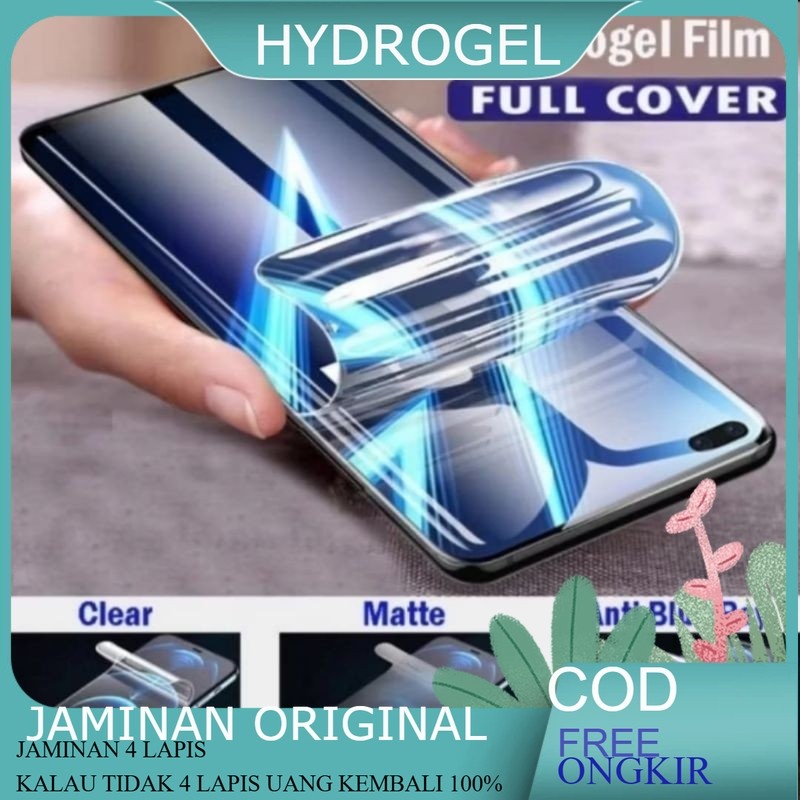 Hidrogel Film Hd Blue Light Matte Al Type Oppo Xiaomi Vivo Infinix Asus Nokia iPhon Samsung Tecno Hu