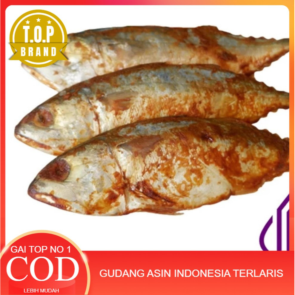 

BEST SELLER ikan asin peda merah / kembung baceman (size jumbo) 250 gr