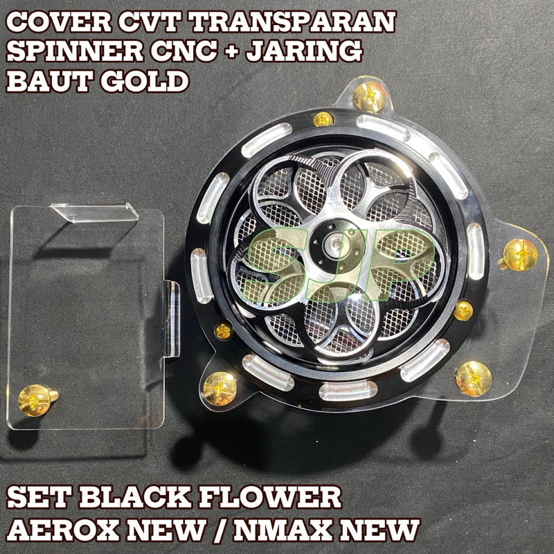 Cover Cvt Transparan Set Spinner Full Cnc Aerox New Nmax New