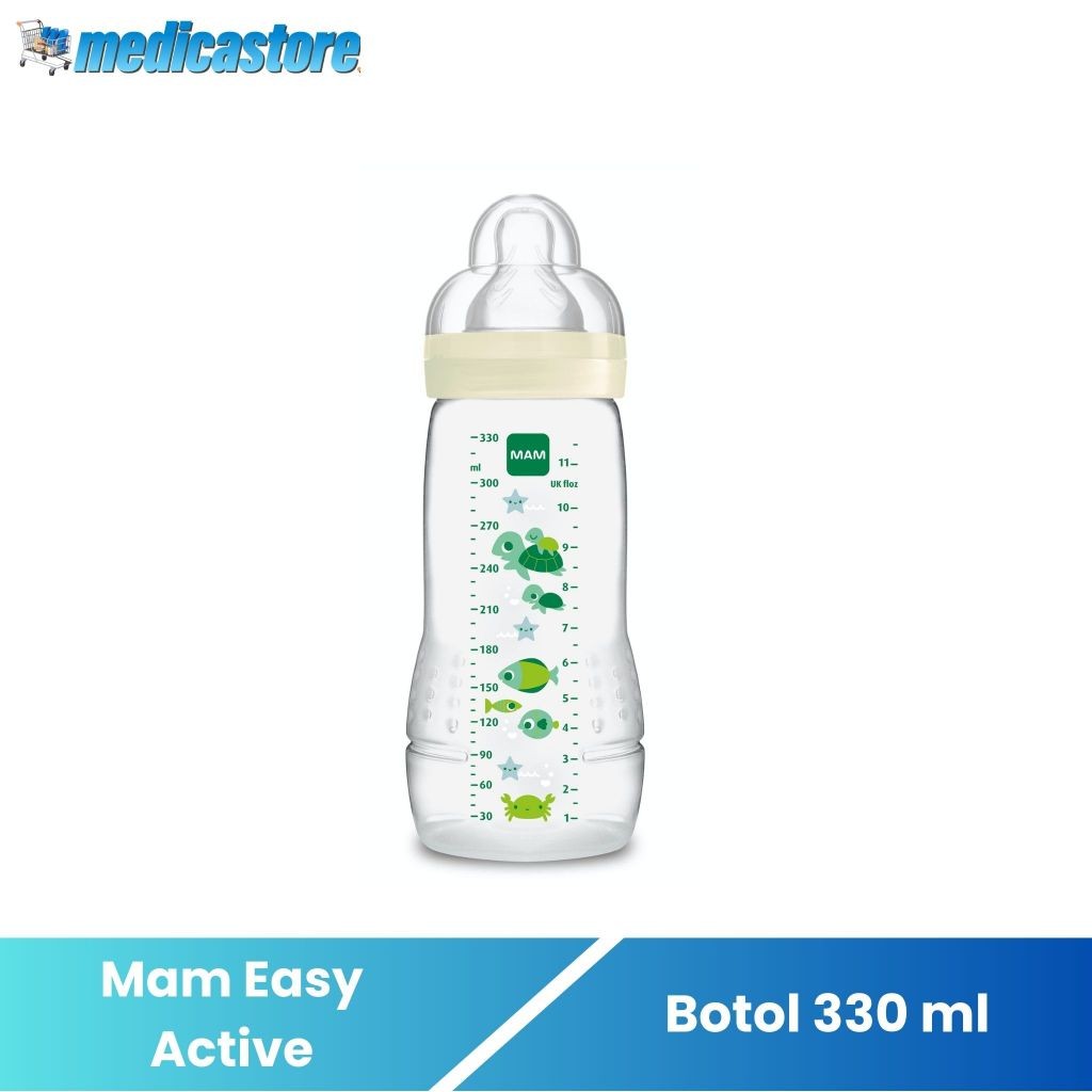 NEW Mam Easy Active 330 ml - Botol Susu Anak 1 tahun PREMIUM