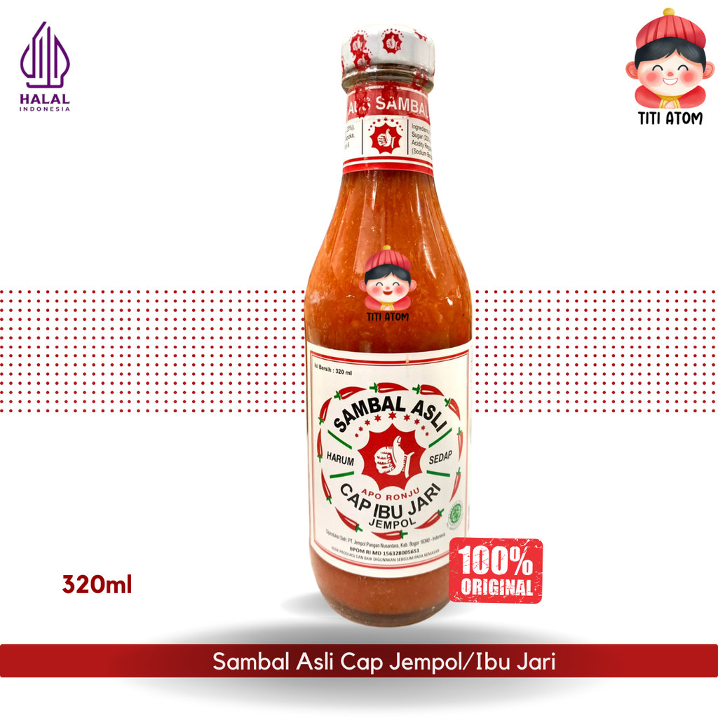 

Sambal Asli cap Ibu Jari/Jempol 320ml