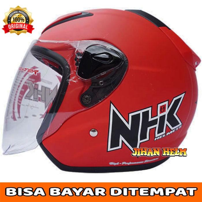 HELM / HELM NHK / HELM NHK R6 RED DOFF TERBARU - Merah Doff, M