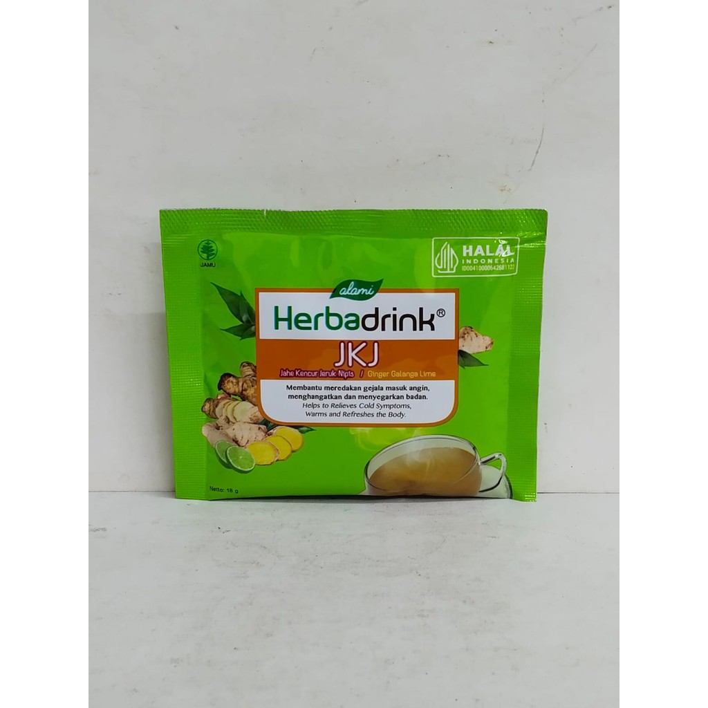 

HERBADRINK JAHE KENCUR JERUK NIPIS 18 GR
