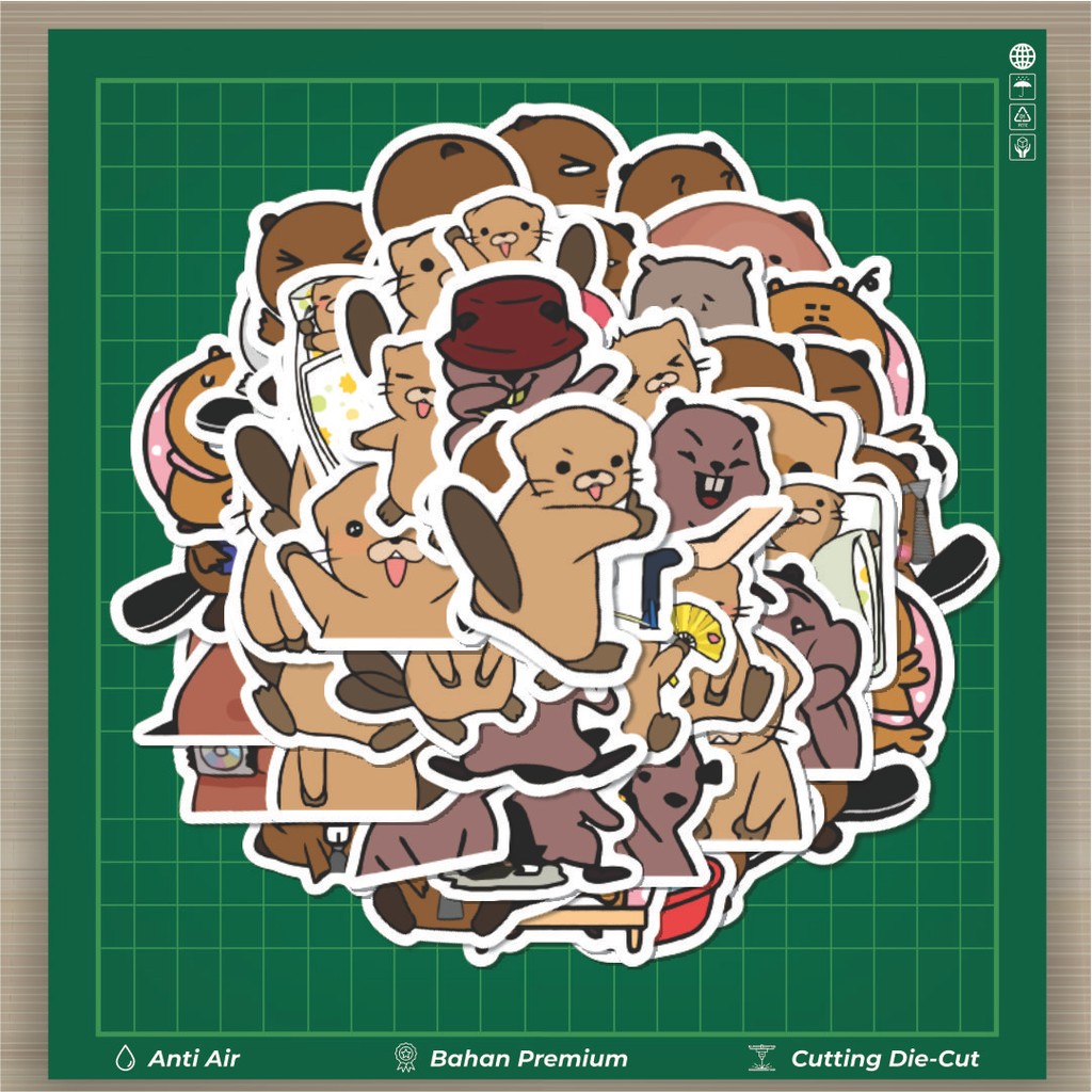 

HOT 50 PCS STIKER Stiker Hewan Berang-Berang Stiker Fashion Cars Decal Dingin Kartu Album Custom Vinyl Anti Air- Sticker Aesthetic Buku Journal Koper Casing HP Tablet Laptop Helm Motor Botol Minum