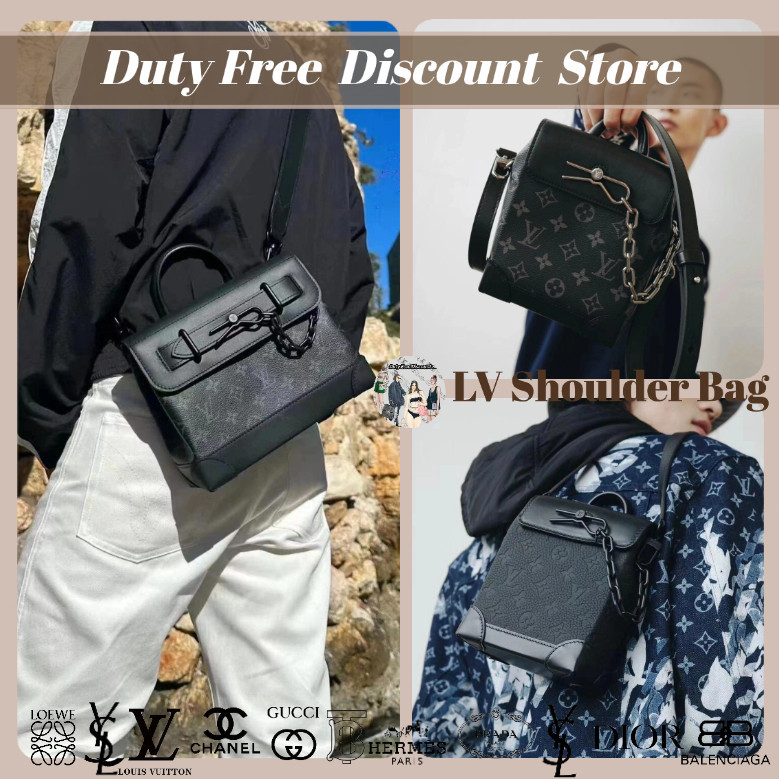 Louis Vuitton STEAMER MINI dan PM Tote Bag untuk Pria (Tas Bahu Miring Wanita / Tas Utilitas) 100% A